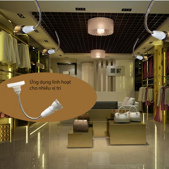 Đui đèn nối dài 20cm - nối E27 qua E27
