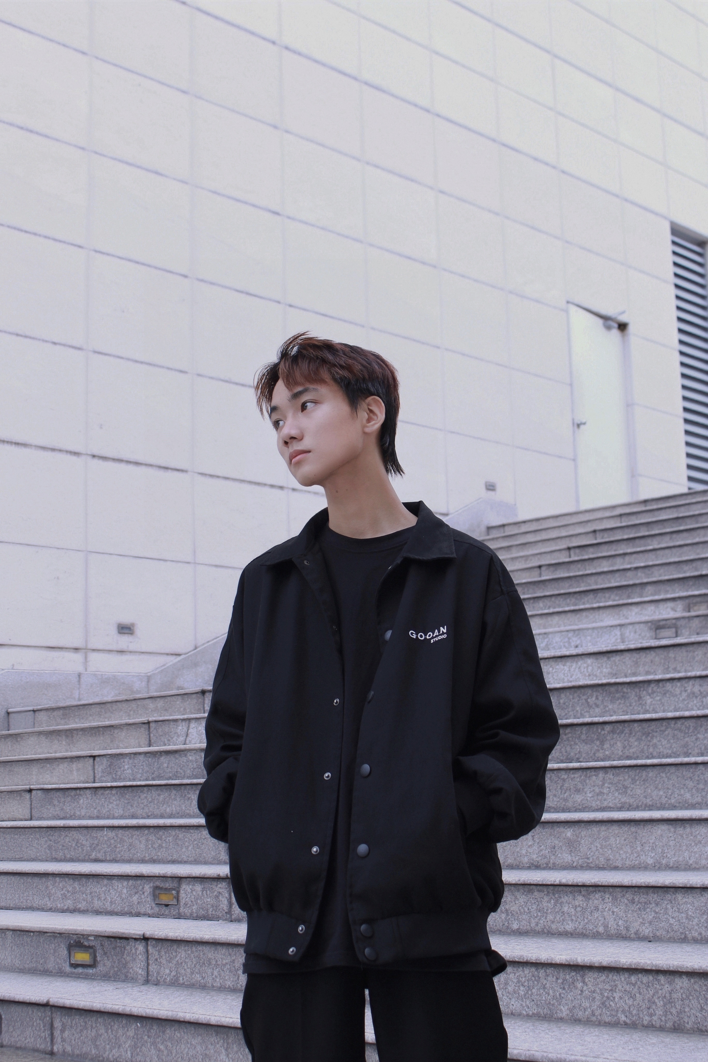 Áo Khoác Varsity Bomber Gooan Basic Form Rộng