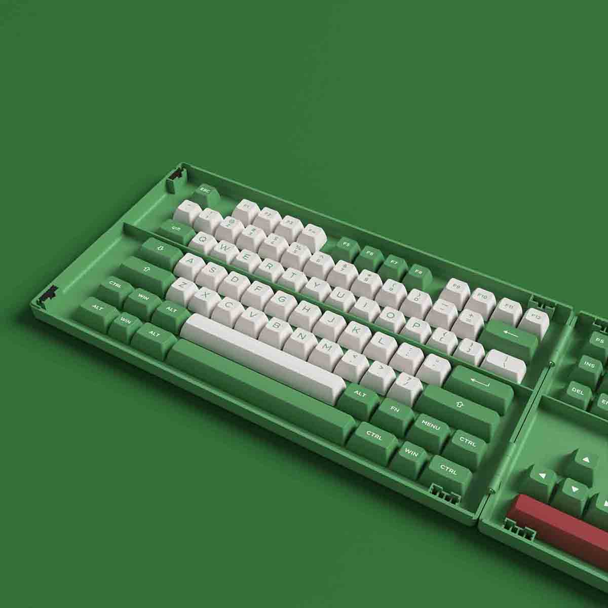 AKKO Keycap set – Matcha Red Bean (PBT Double-Shot/ ASA profile/ 158 nút)