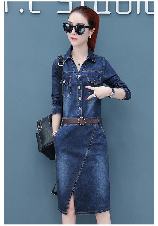 [HCM]ĐẦM JEAN BODY XẺ TÀ THỜI TRANG - LV1938