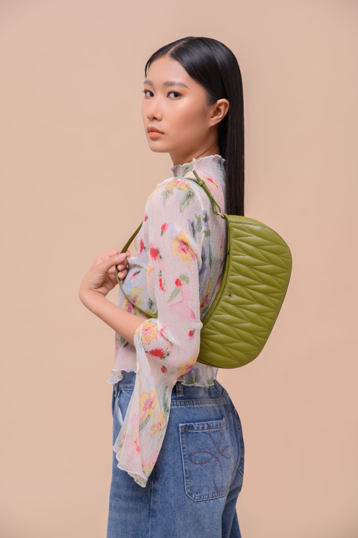 Túi Xách Nữ  WT Leather ECLIPSE II Da Bò Thật Cao Cấp Màu .Trắng, Đen, Xanh