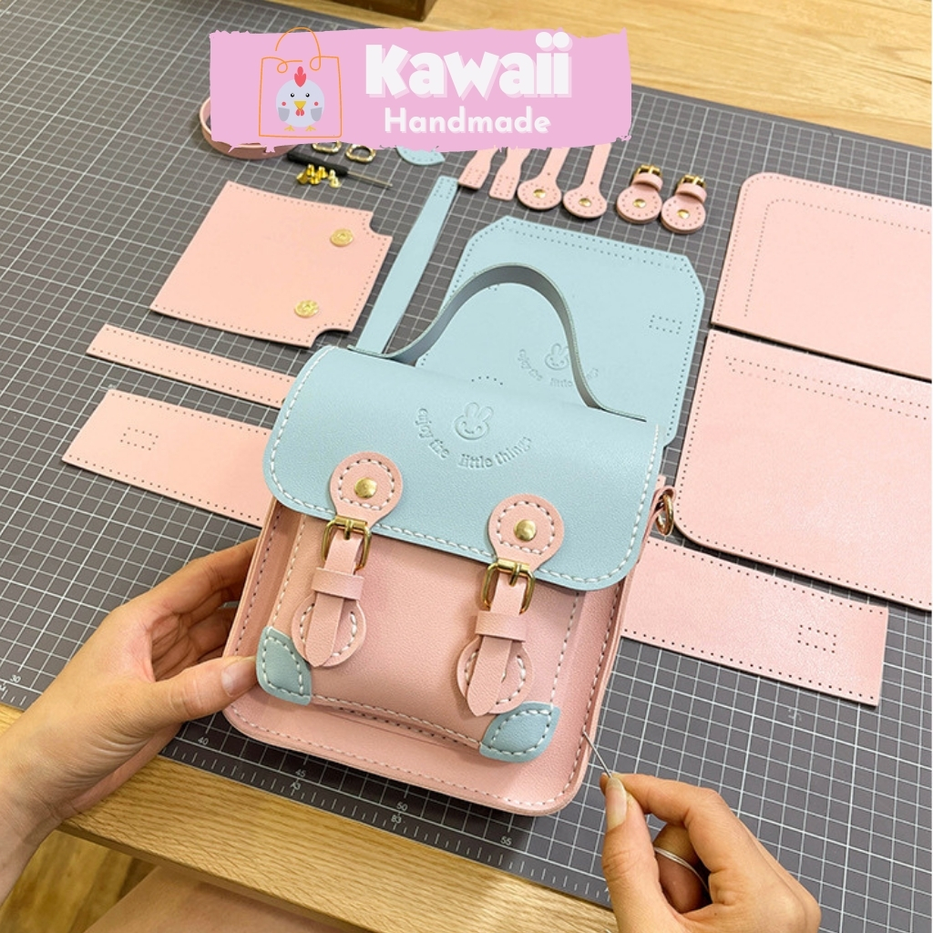 Túi tự đan, Túi handmade tự làm DA12 da PU Zone Store47