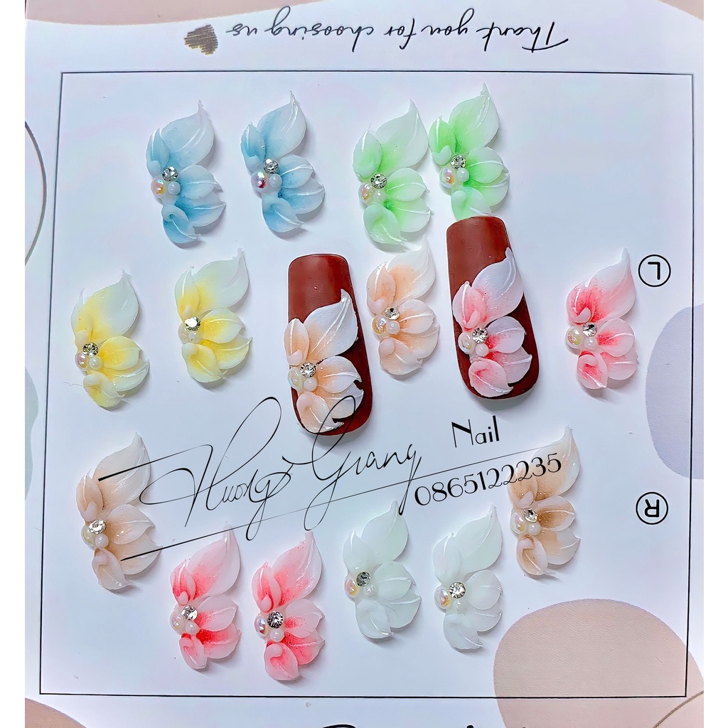 Hoa bột - hoa nail - hoa đinh móng tay