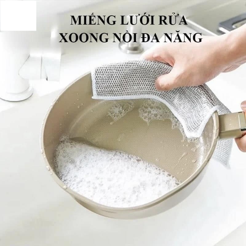 Combo set 5 miếng lưới, khăn lưới rửa bát chuyên dụng, đa năng