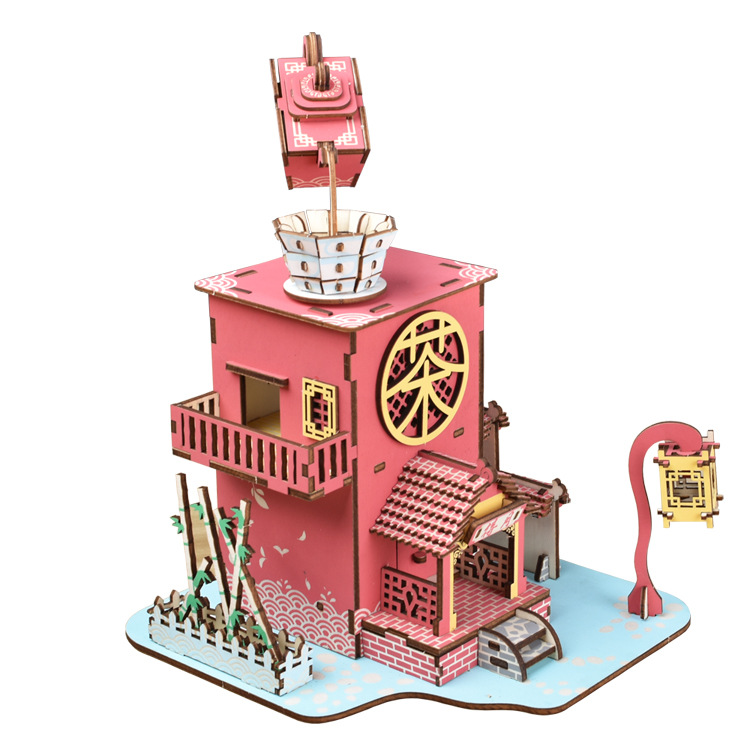 Mô hình gỗ 3d The Tea House