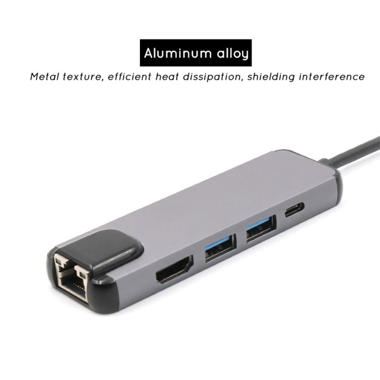 ⚡️1 đổi 1⚡️ Cáp chuyển đổi Type-C sang HDMI 4K, 2 USB 3.0, Lan (RJ45), USB C Cao cấp
