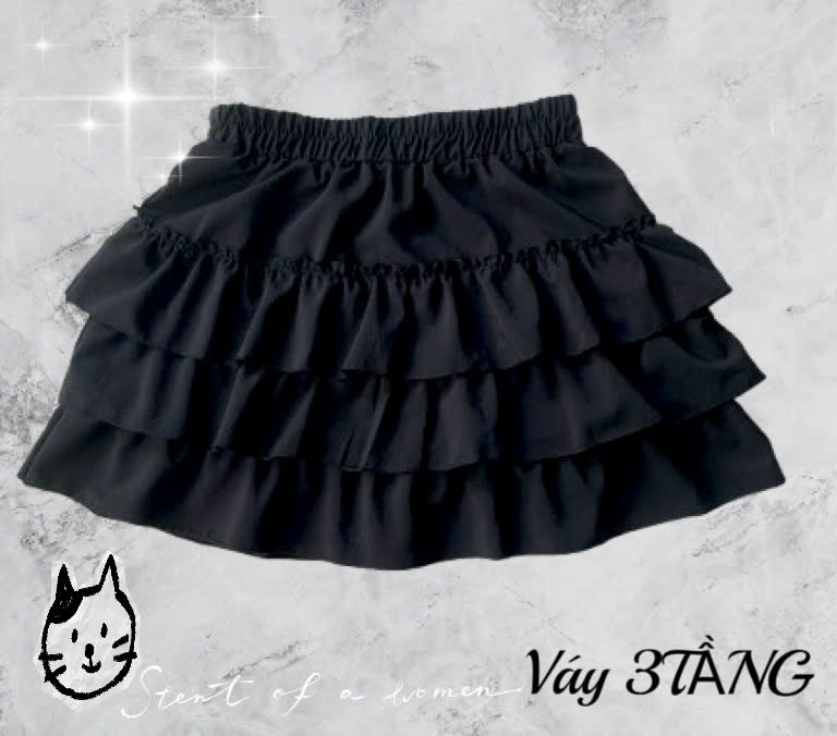 [FREE SHIP] Chân Váy Xòe 3 Tầng dễ thương nữ có quần bảo hộ Freesize 40-55kg