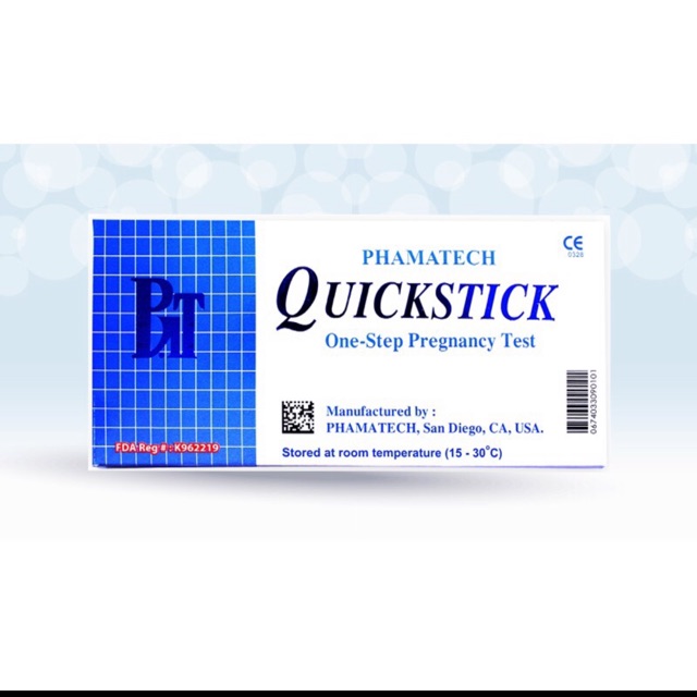 [HCM] [CHÍNH HÃNG] Que thử thai Quickstick HCG Pregnancy Test (Nhập khẩu Mỹ) - Dụng cụ test phát hiện thai sớm, chính xác