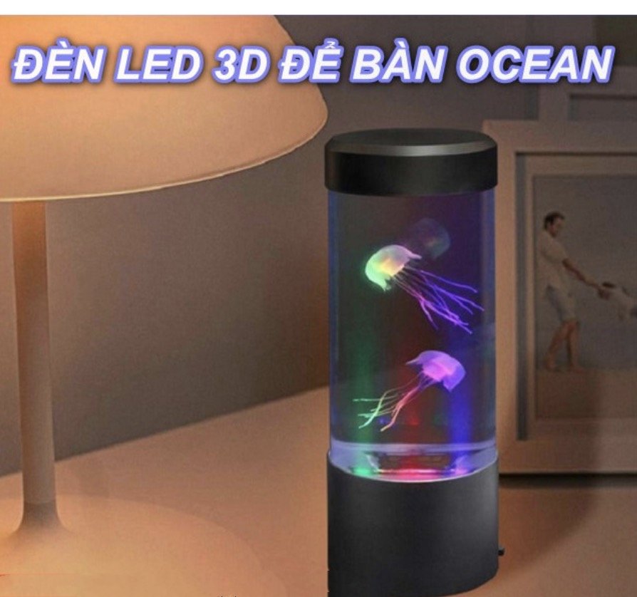 Euro quality đèn led 3d để bàn ocean