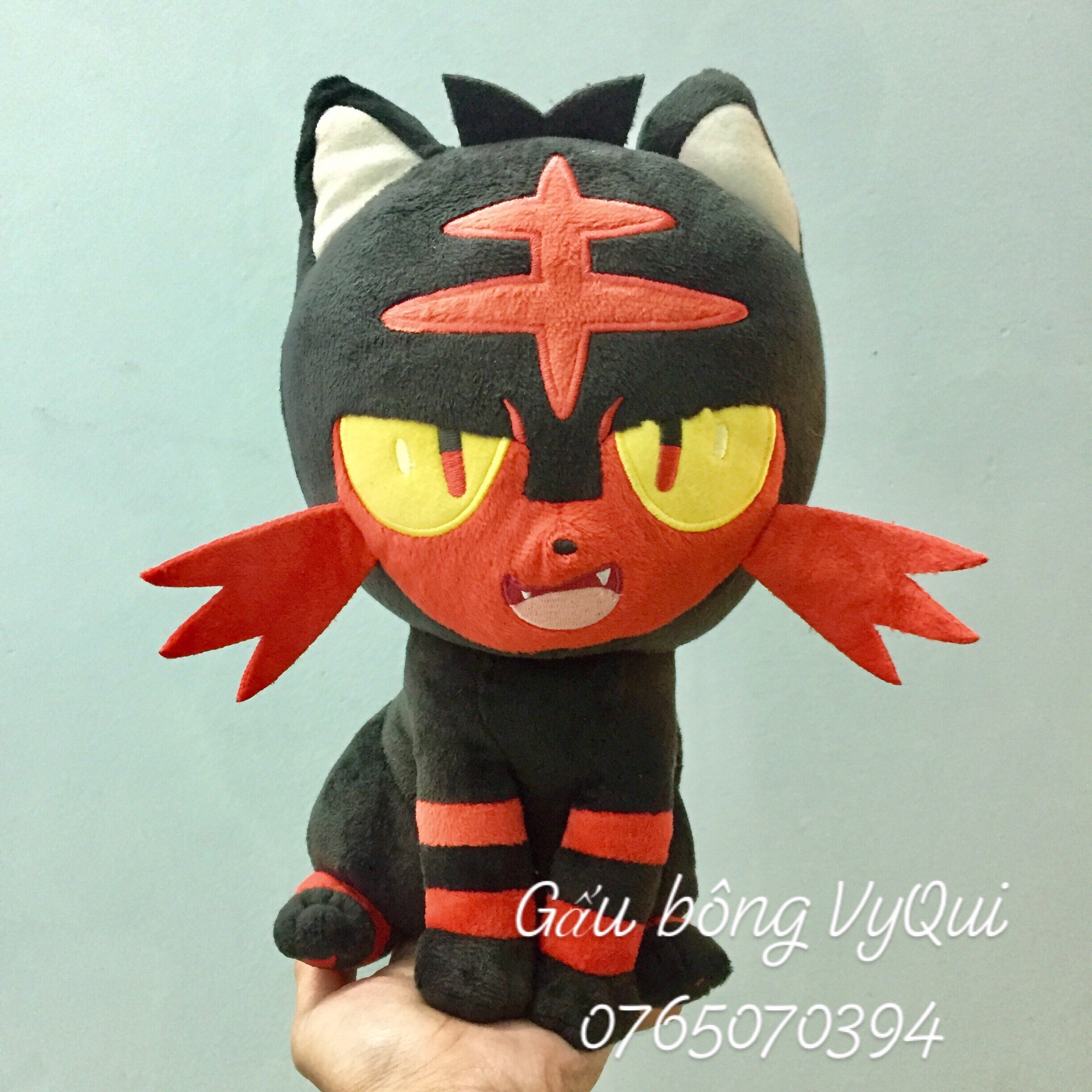 [HCM]Gấu bông pokemon mèo đen Litten