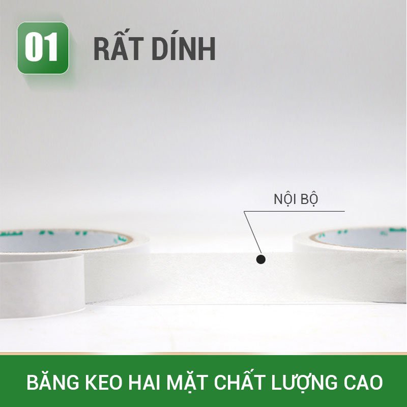 [HÀNG CÓ SẴN] Băng Keo giấy 2 Mặt Nhiều Kích Thước