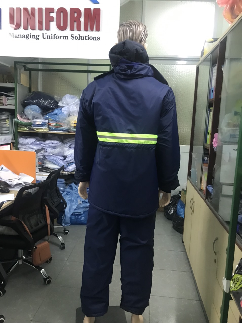 Áo khoác kho lạnh âm 25 có Phản quang