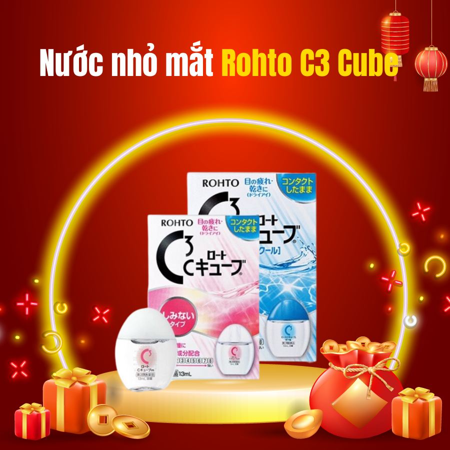 Nước nhỏ mắt Rohto C3 13ml Nhật Bản