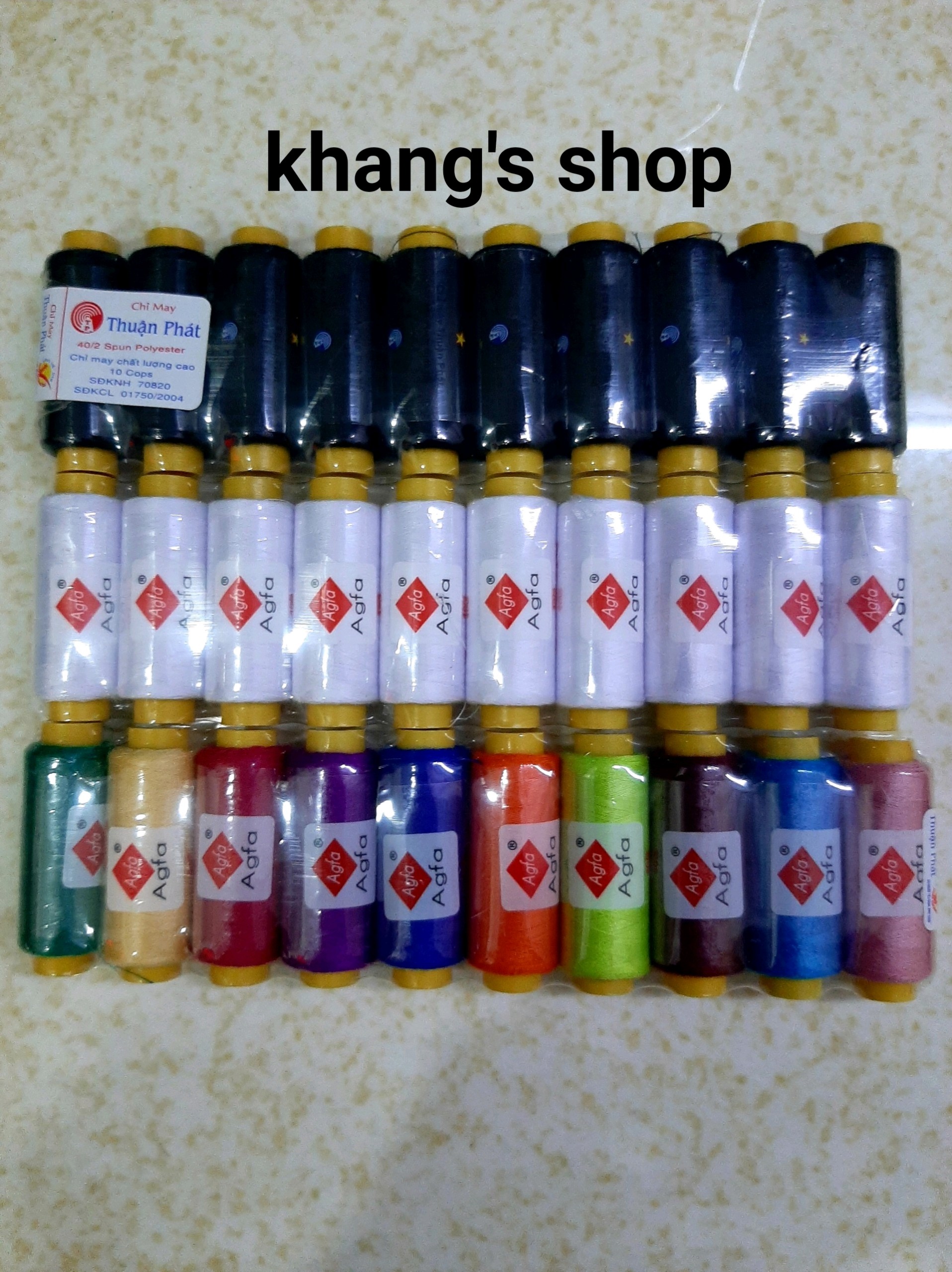 Lốc chỉ may cuộn nhỏ