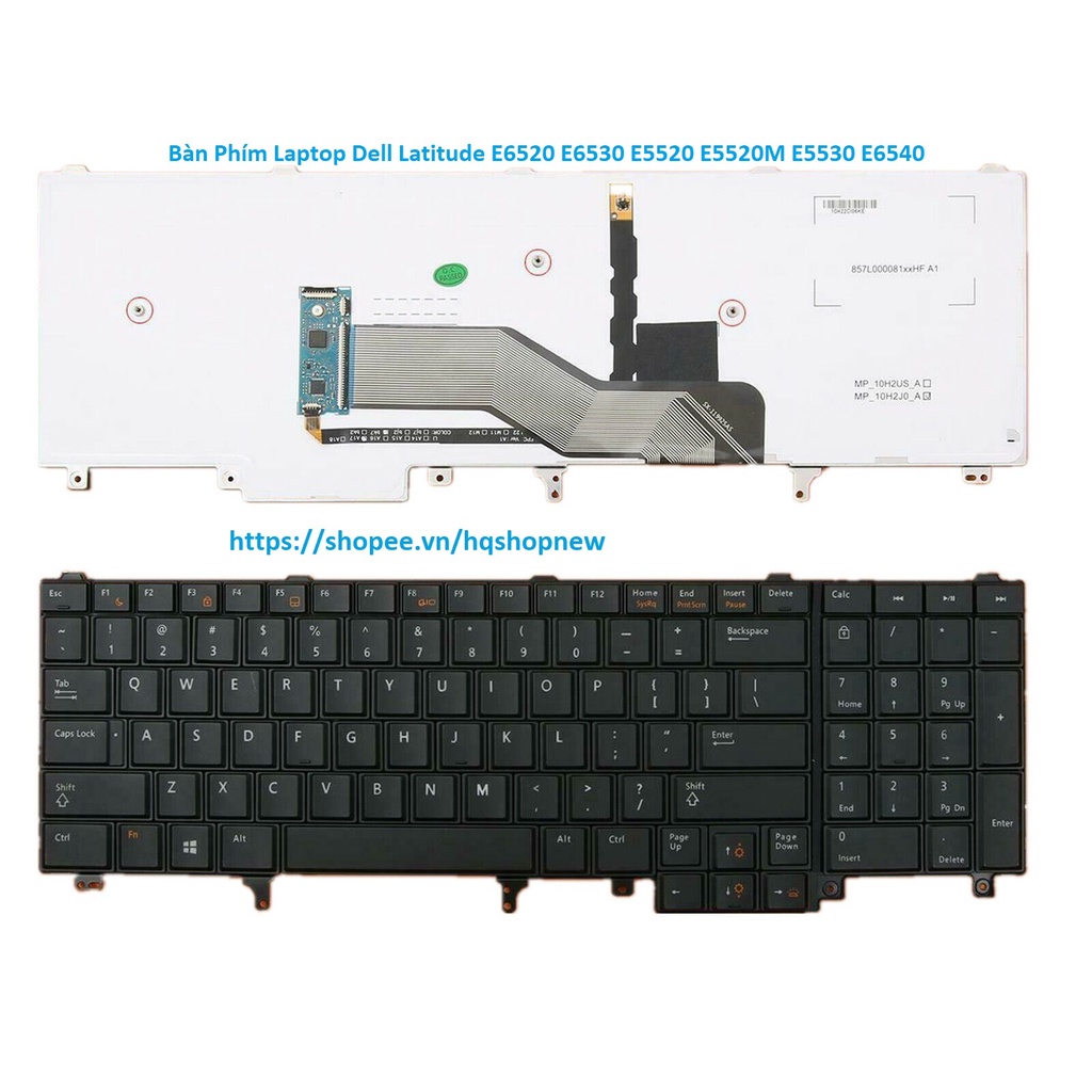 Bàn Phím Laptop Dell Latitude E6520 E6530 E5520 E5520M E5530 E6540
