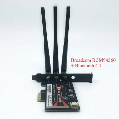 Card WiFi Cho PC Broadcom BCM94360 + Bluetooth 4.1 Chuẩn AC Dualband Hỗ Trợ MacOS