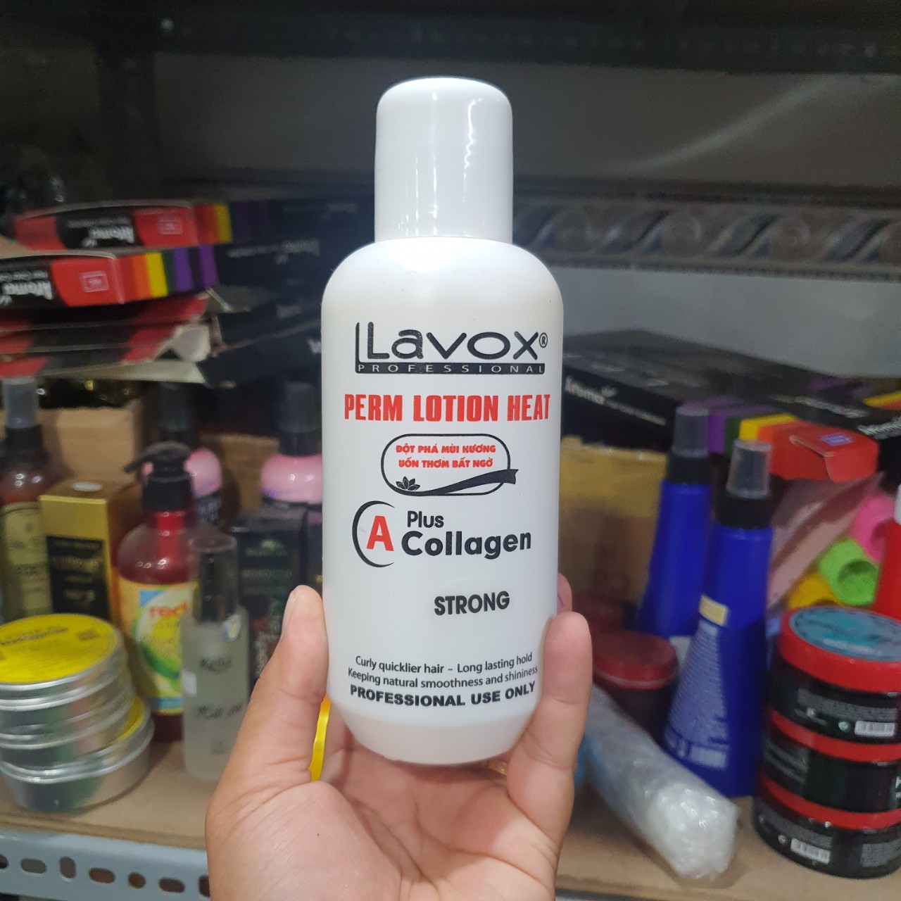 Kem uốn nóng colalgen Lavox 500ml