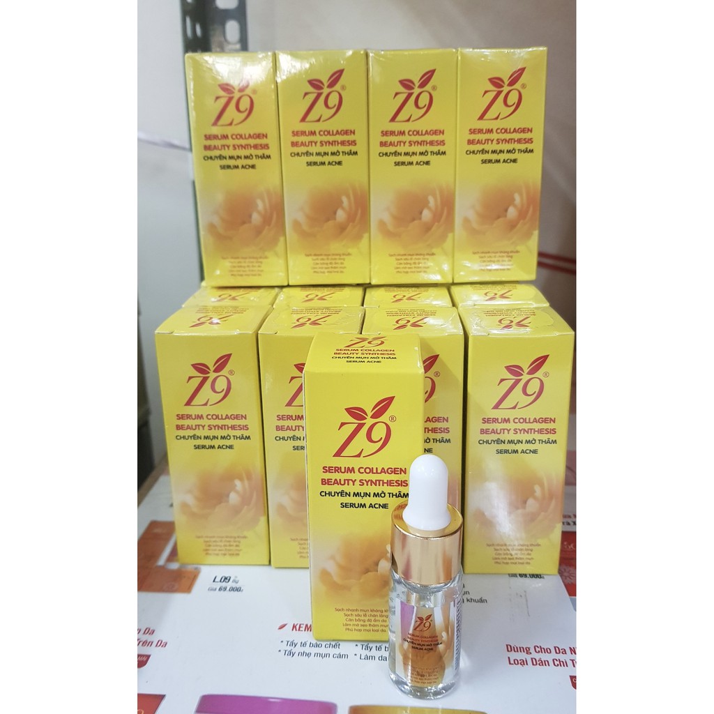 SERUM MỤN MỜ THÂM THẦN THÁNH Z9 (Hộp chai 10ml) Z12