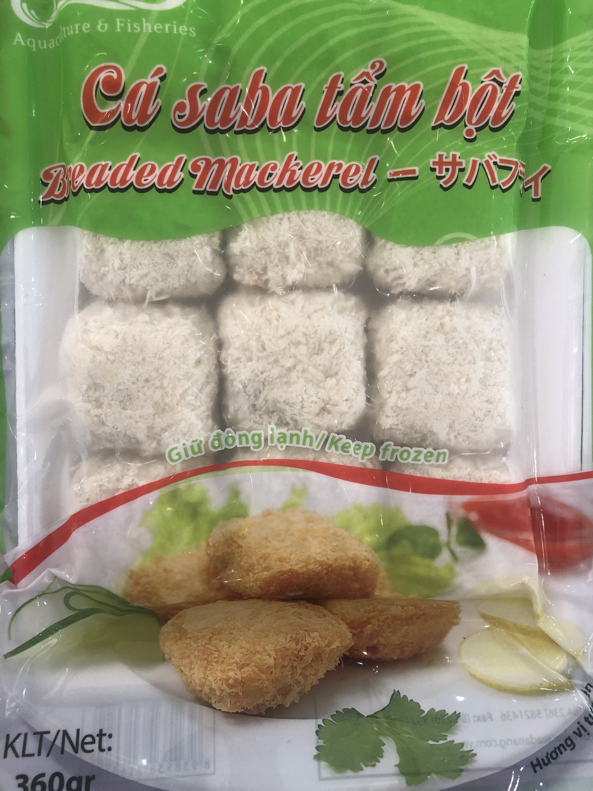 Cá saba tẩm bột - 360g