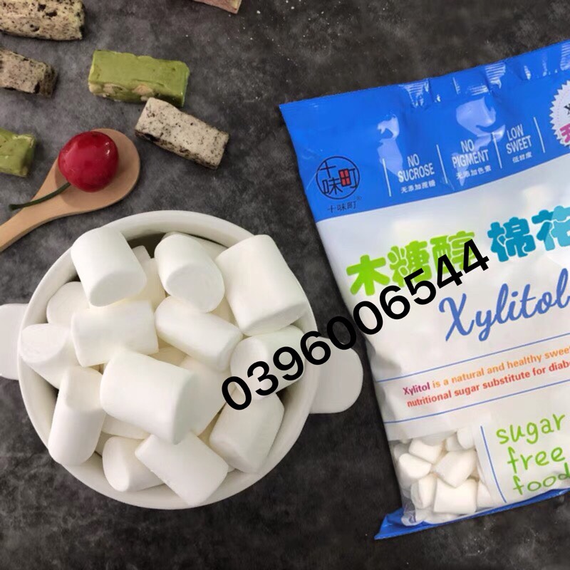 500g kẹo marshmallow đường xylitol