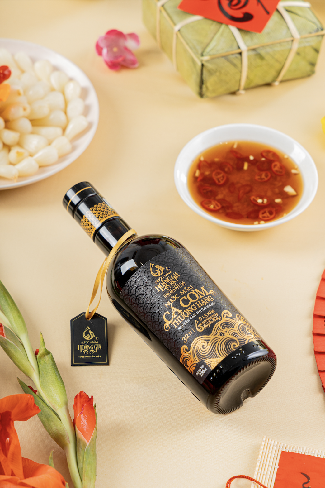 [Hộp giấy 250ml] Nước mắm cá cơm thượng hạng Hoàng Gia ủ chượp 1.5 năm –  Quà tặng ẩm thực cao cấp​