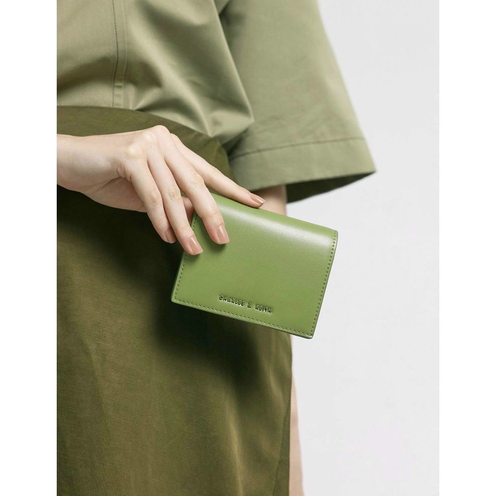 [FULL BOX TAG] Ví Charles & Keith card holder dây xích đeo chéo