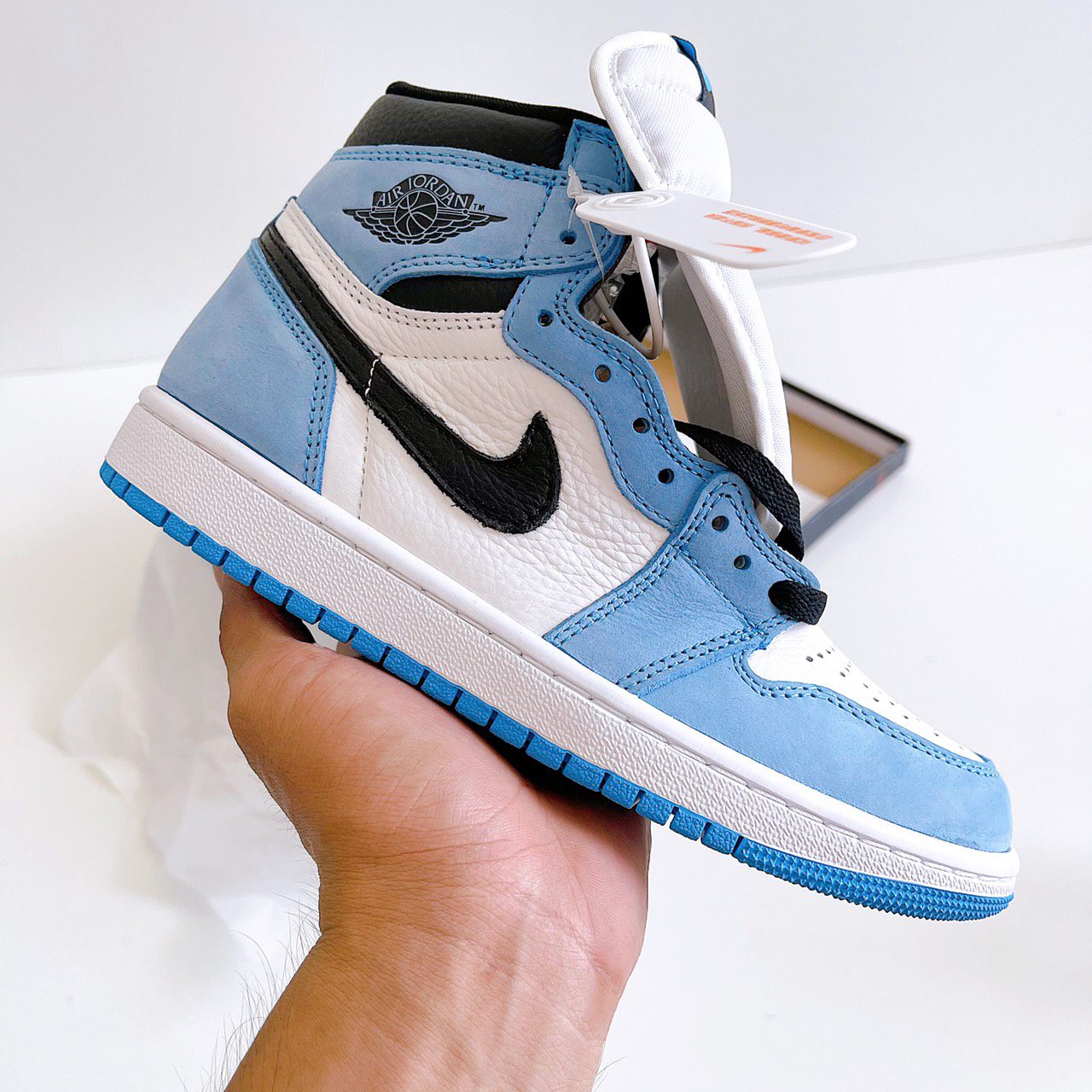 Giày Sneaker Air J0rdan 1 Retro High University Blue  ( JD1 màu xanh SC)