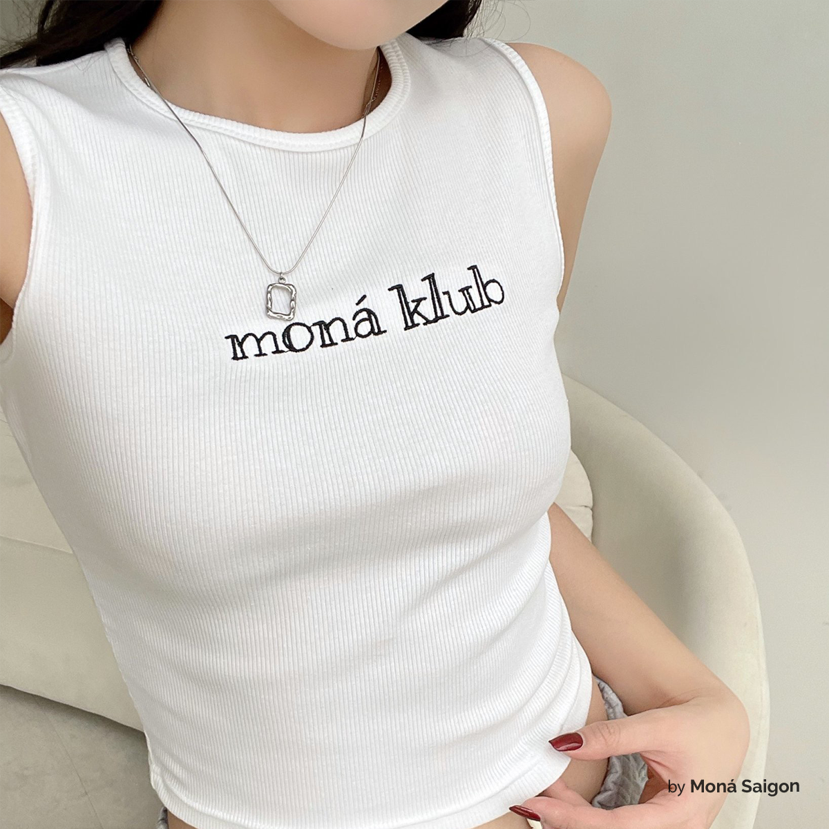 [VOUCHER 12%/149K] Áo baby tee ôm ba lỗ MONÁ - KLUB TANK TOP