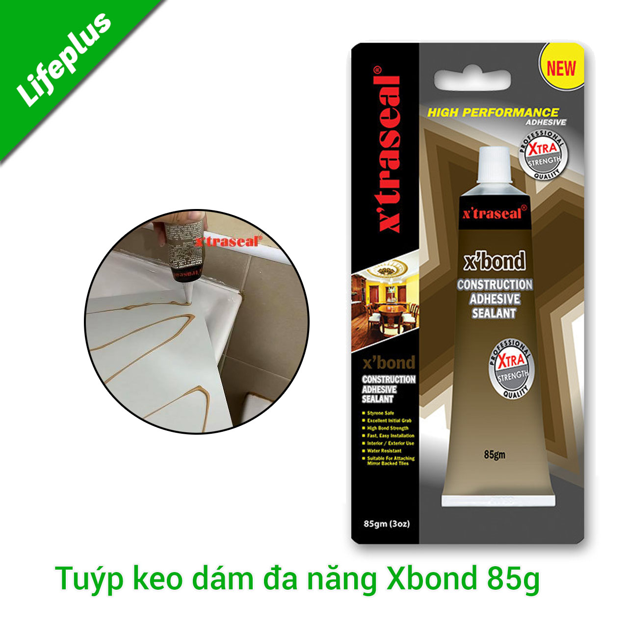 Keo Dán Alu, Keo Dán Gỗ, Gương Đa Năng X'Traseal X'Bond Tuýp 85G | Lazada.Vn