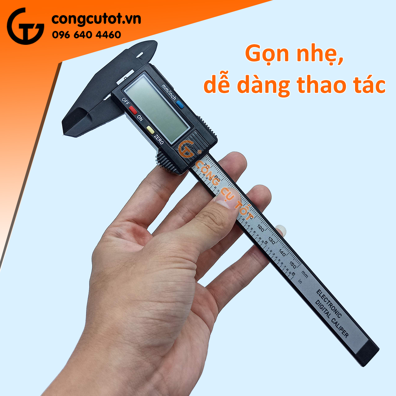 Thước kẹp điện tử sợi carbon 150mm