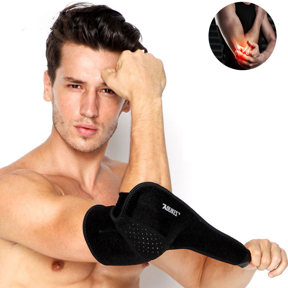 Băng Bảo Vệ Khuỷu Tay Boer Sport 7948 Elbow Support Co Giãn, Hỗ Trợ Tập Gym Tennis Cầu Lông Thể Thao (1 chiếc)