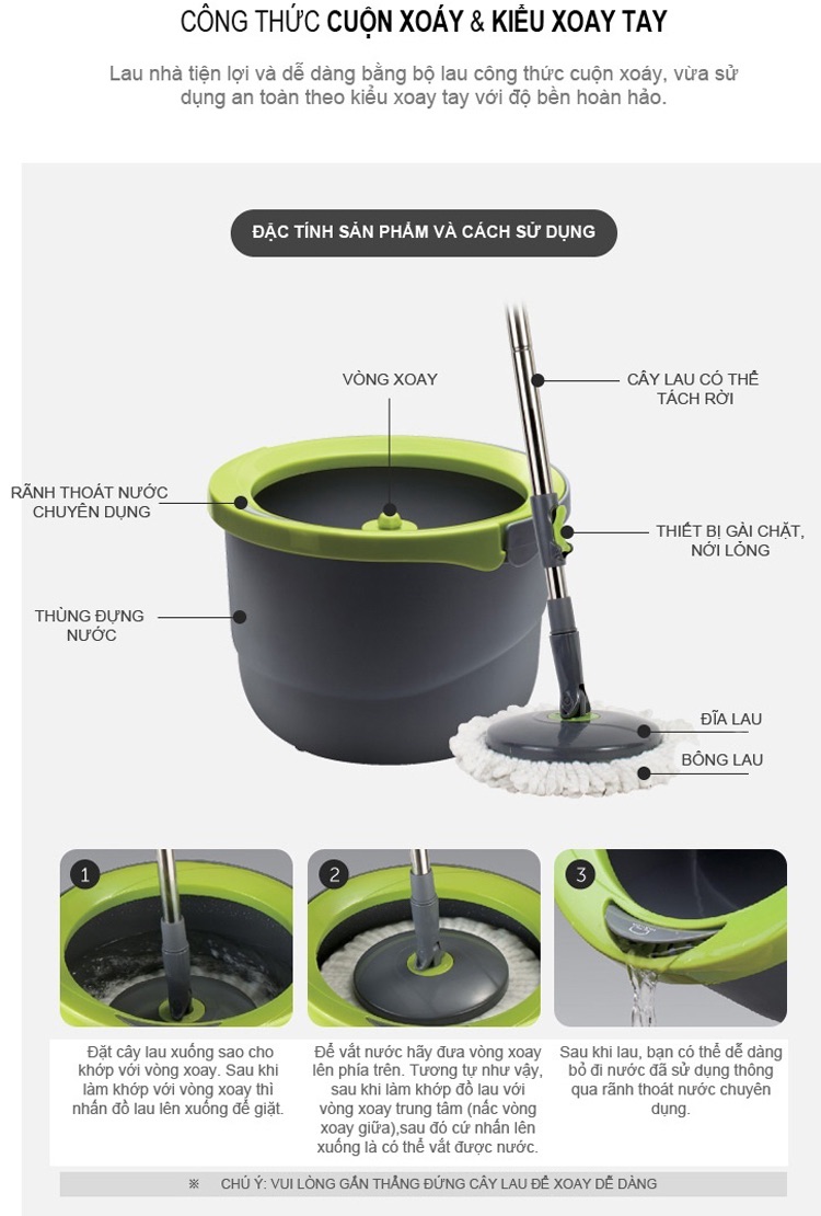 BỘ CÂY LAU NHÀ LOCK & LOCK