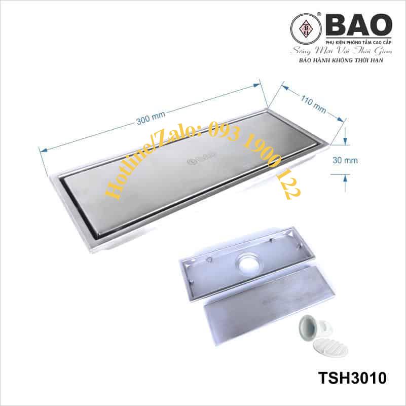 Thoát sàn tsh 3010 inox bảo