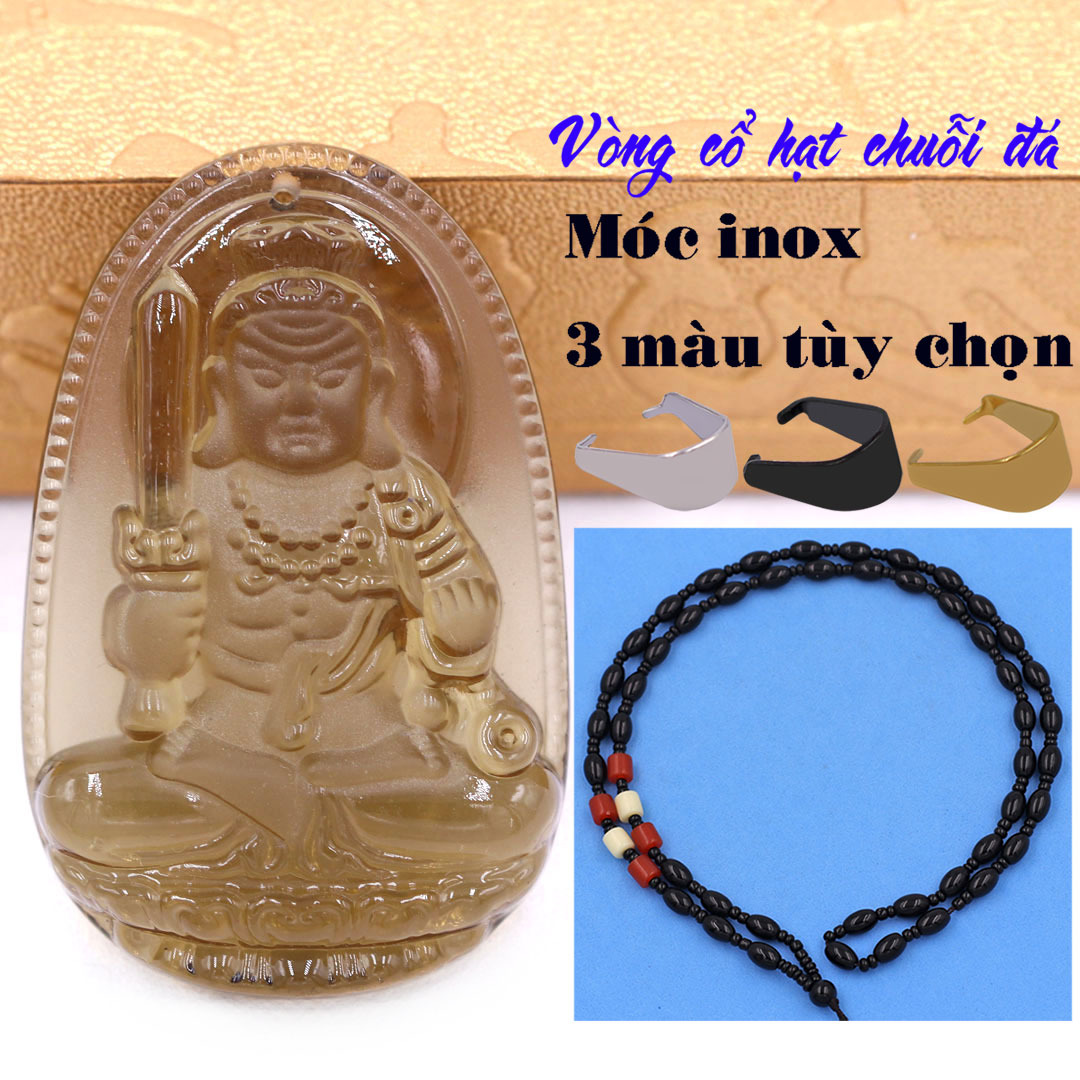 Wolf Age Amulet pendant-King of obsidian Buddha-size suitable for men and women