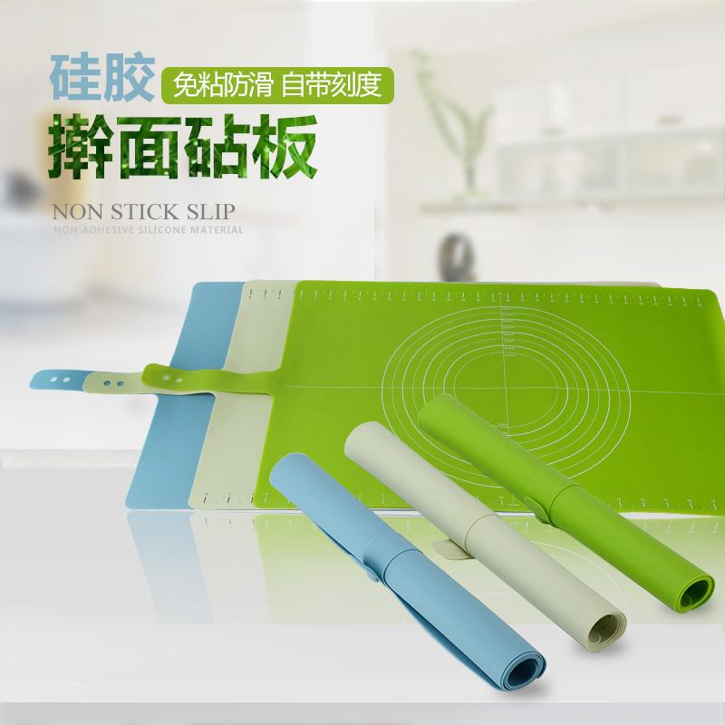 Anh Joseph Joseph Silicone Miễn Phí Dính Chống Trượt Cán Mỳ Thớt Gỗ Nướng Thảm Lót Mềm Với Khắc Vạch Đo Lường Miếng Lót Lăn Bột