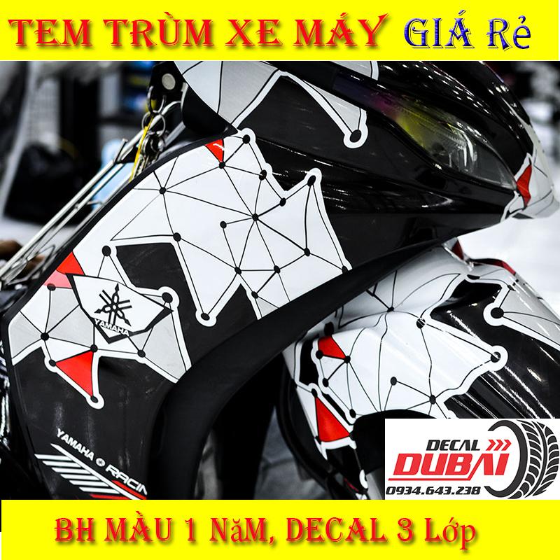 Tem Trùm Xe Jupiter Đen Trắng Cực Độc