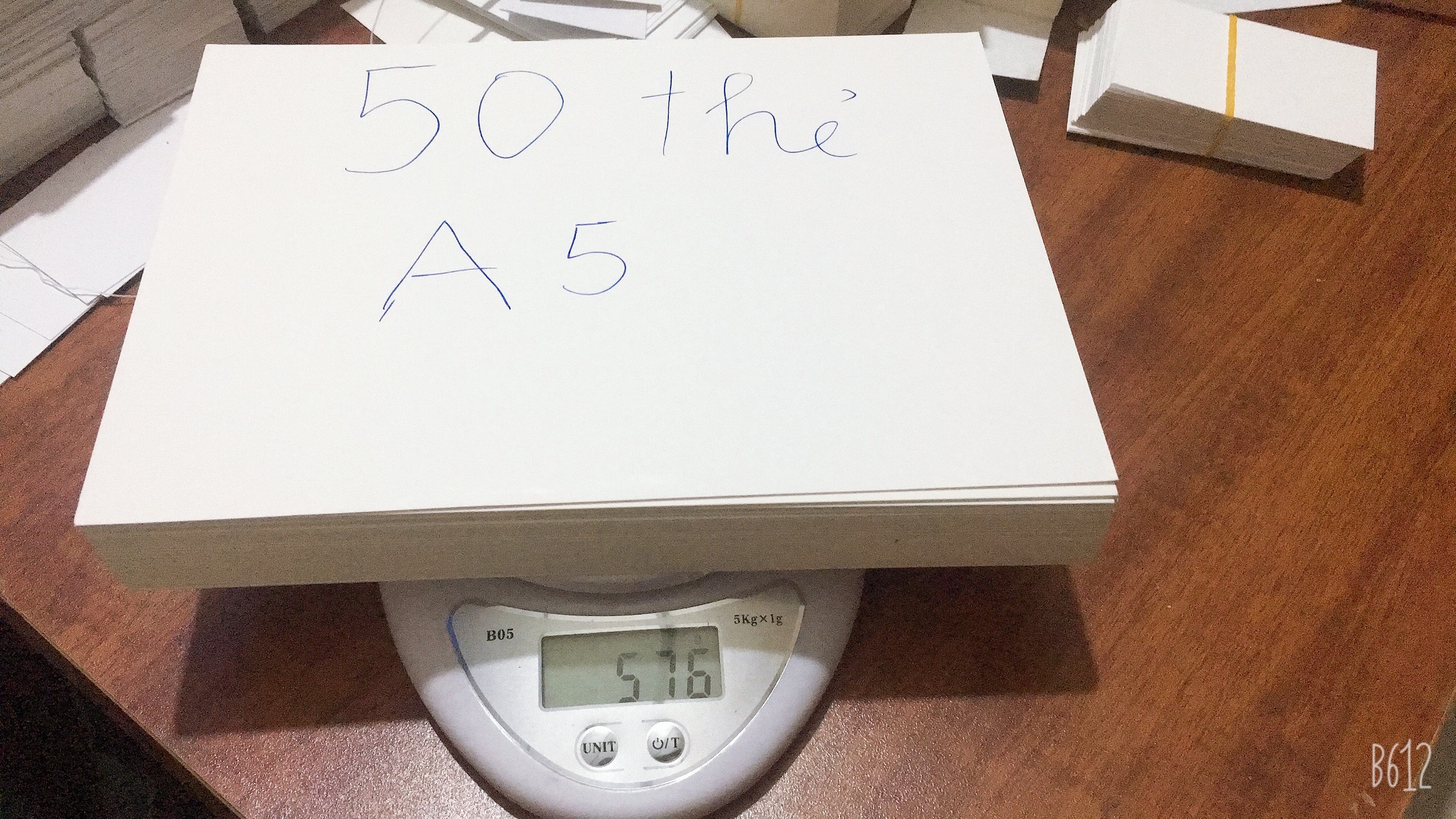 Thẻ flashcard trắng A5, A6, thẻ học cho bé
