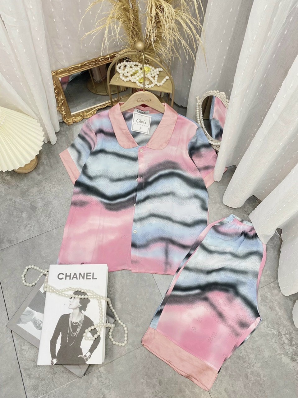 [Giá hủy diệt] BỘ LỤA PIJAMA MANGO LỬNG, CỔ SEN SIÊU XINH