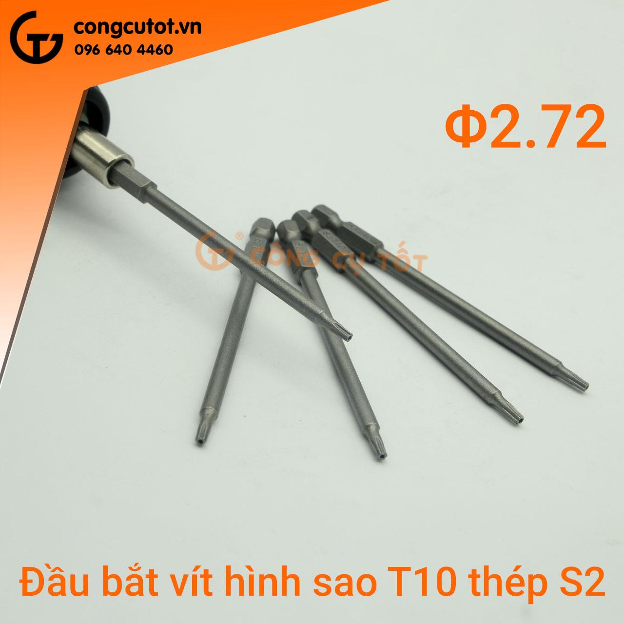 Đầu bắt vít hình sao dài 100mm