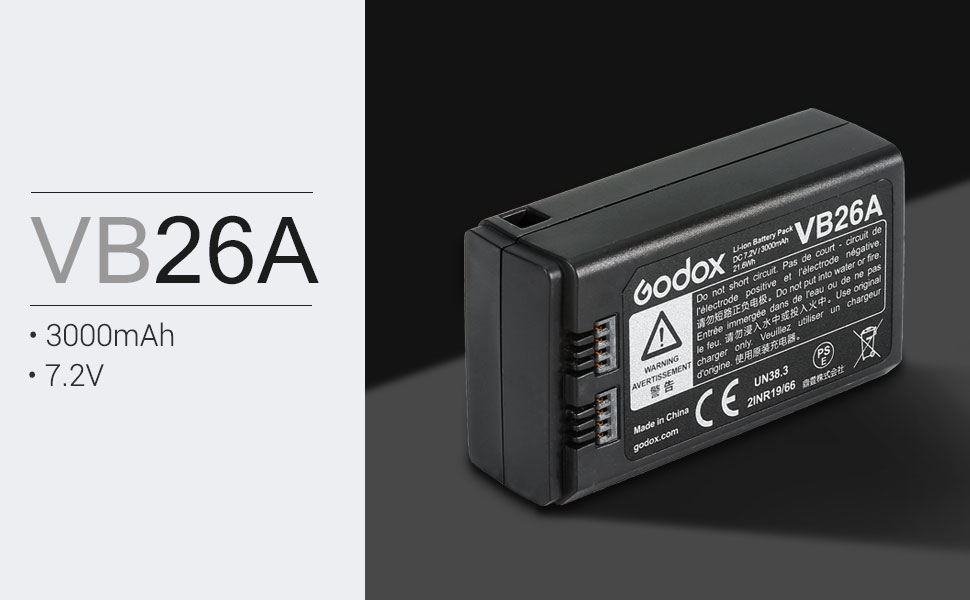 Pin Godox VB26A cho Flash Godox V1, Godox V860III