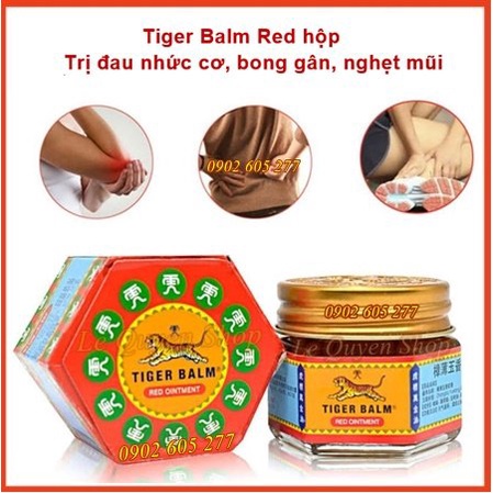 Dầu Cù Là Con Hổ Đỏ Tiger Balm Thái Lan 19,4gr
