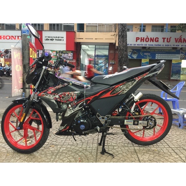 Tem xe Satria fi samurai