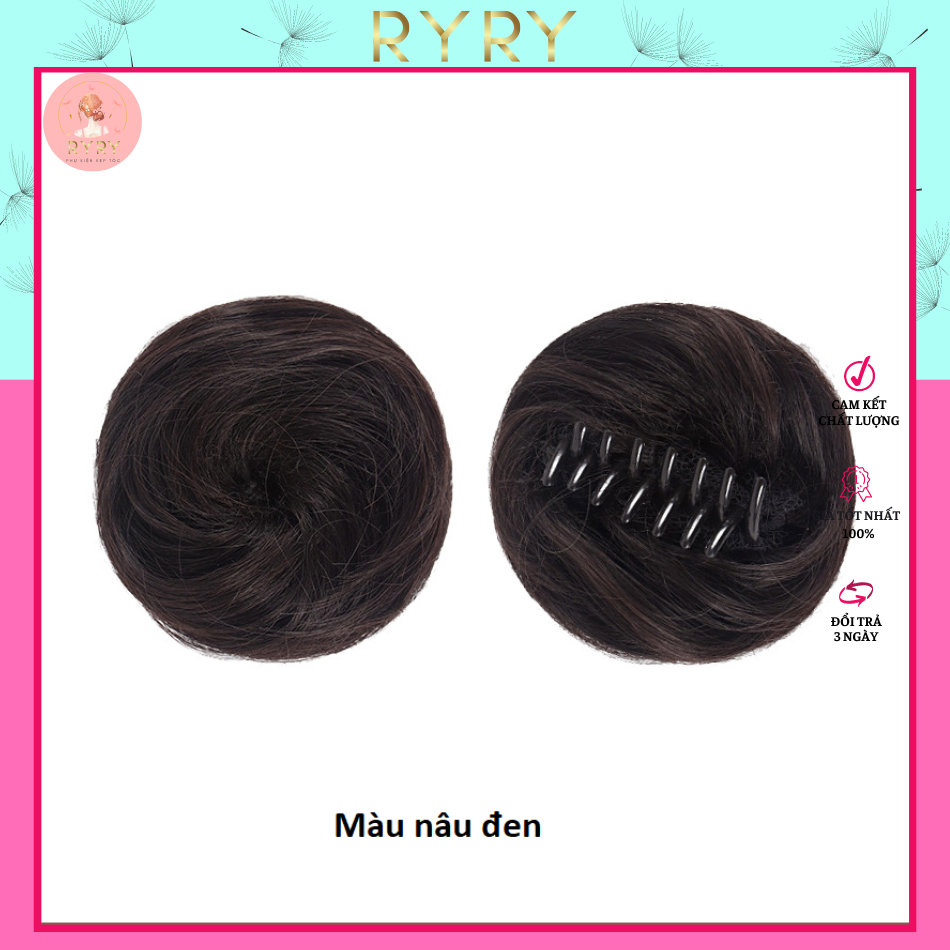 Búi tóc giả kiểu kẹp thời trang cho nữ