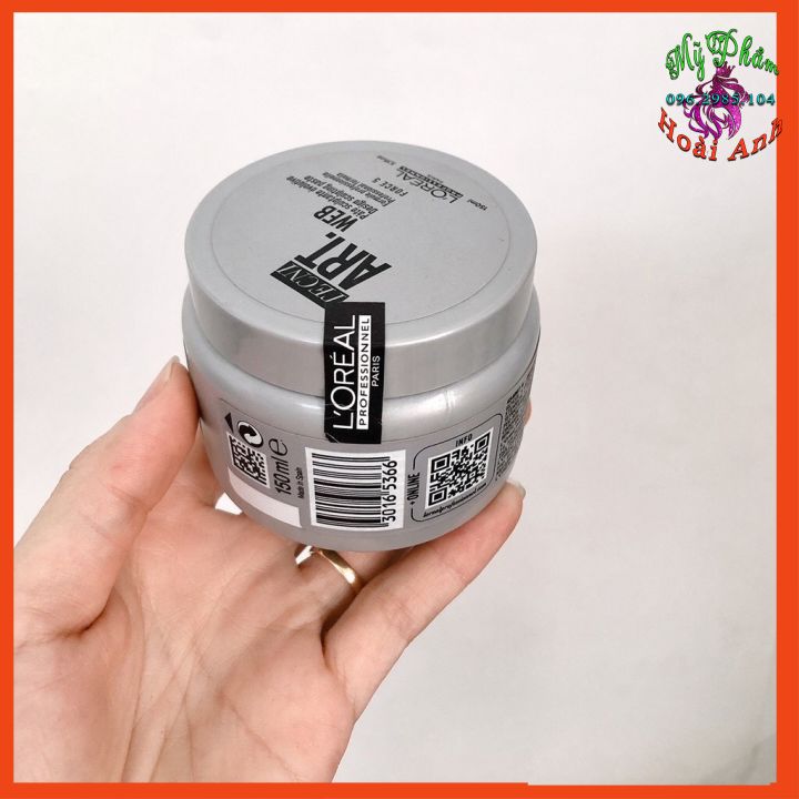 [L'oreal chính hãng] Sáp vỗ Loreal Tecni Art. Web Design Sculpting Paste Force tạo kiểu tóc 150ml - hủ