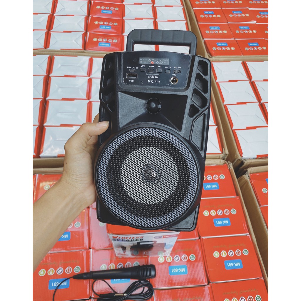 Loa bluetooth kèm míc hát mk 601