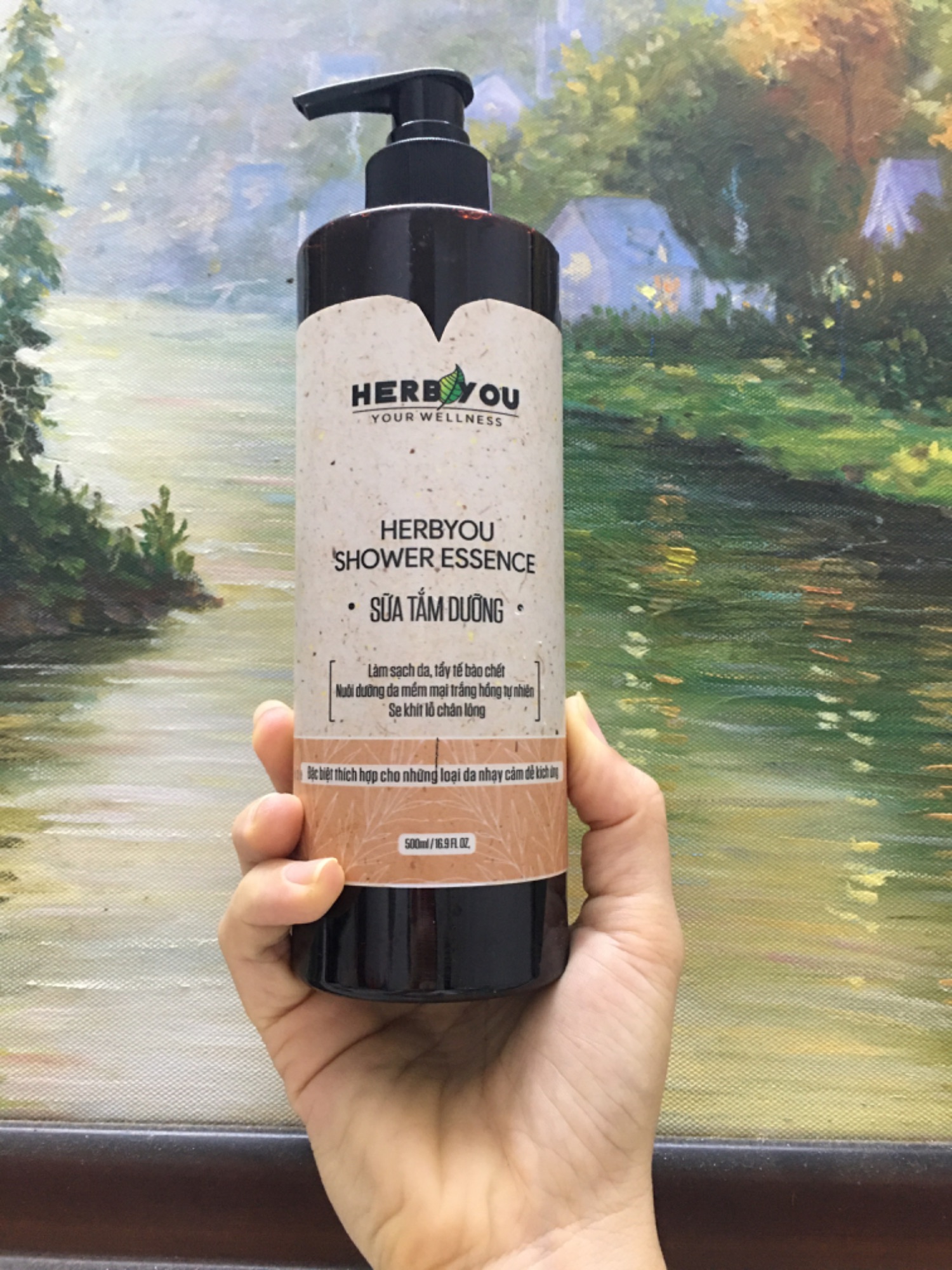 [HCM]Sữa tắm thảo dược HERBYOU 500ml