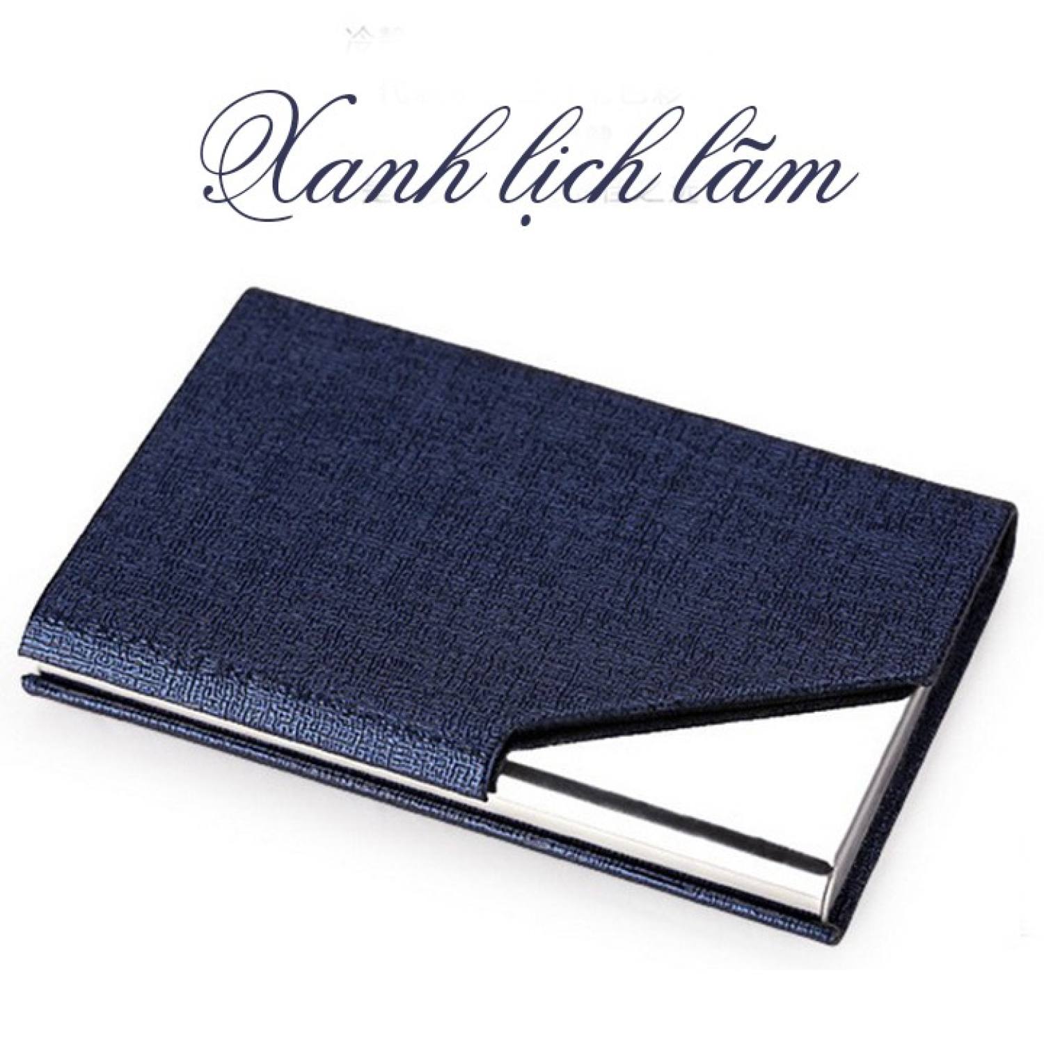 VÍ ĐỰNG NAME CARD CAO CẤP INOX BỌC PU