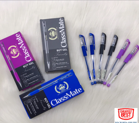 Bút Gel Classmate GP101 Xanh, Đen, Đỏ, Tím