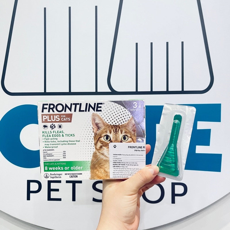 tɾị ve rận cho mèo FRONTLINE PLUS (PHÁP)