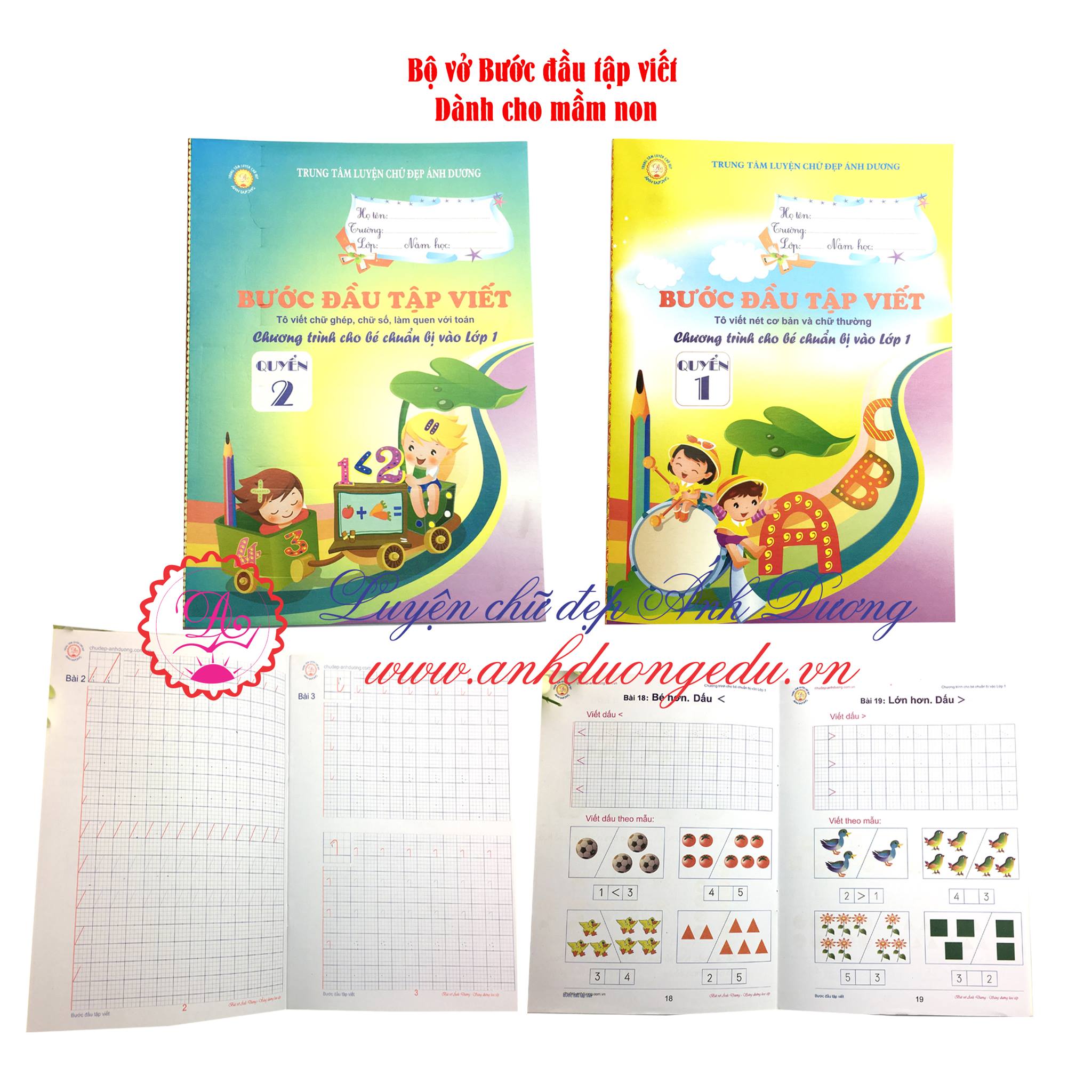 [HCM]Bộ vở bước đầu tập viết